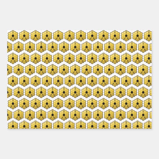 James Webb Space Telescope JWST Mirror Pattern Geschenkpapier Set (Vorderseite)