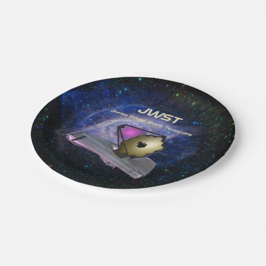 James Webb Space Telescope JWST Pappteller (Schrägansicht)