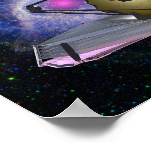 James Webb Space Telescope JWST Poster (Ecke)