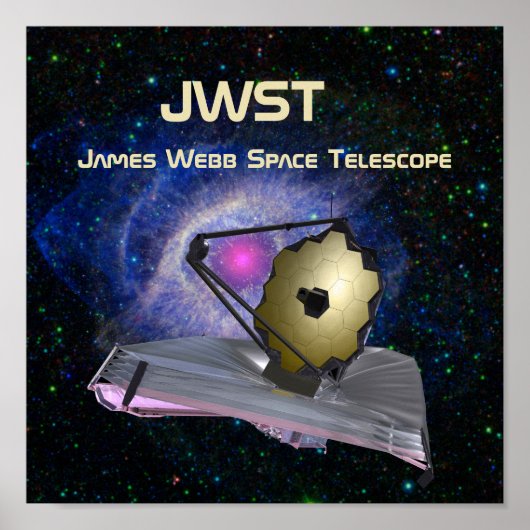 James Webb Space Telescope JWST Poster (Vorne)