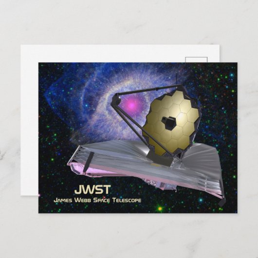 James Webb Space Telescope JWST Postkarte (Vorne/Hinten)
