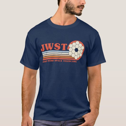 James Webb Space Telescope JWST Retro T-Shirt (Vorderseite)