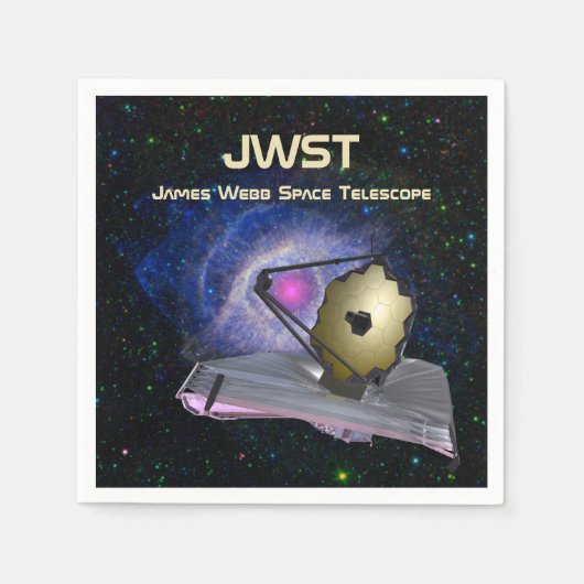 James Webb Space Telescope JWST Serviette (Vorderseite)