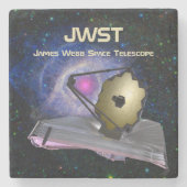 James Webb Space Telescope JWST Steinuntersetzer (Vorderseite)