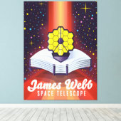 James Webb Space Telescope. Leinwanddruck (Insitu (Holzboden))