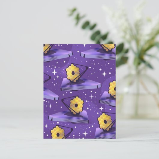 James Webb Space Telescope Muster Postkarte (Stehend Vorderseite)