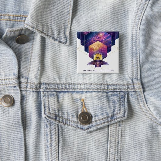 James Webb Space Telescope Poster. Button (Beispiel)