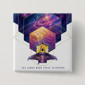 James Webb Space Telescope Poster. Button (Vorderseite)