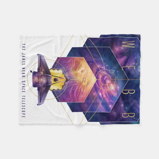 James Webb Space Telescope Poster. Fleecedecke (Vorderseite (Horizontal))