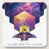 James Webb Space Telescope Poster. Getränkeuntersetzer (Vorderseite)