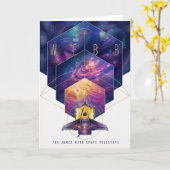 James Webb Space Telescope Poster. Karte (Gelbe Blume)