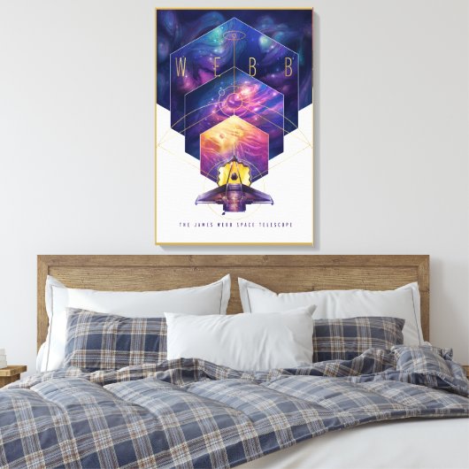 James Webb Space Telescope Poster. Leinwanddruck (Insitu (Schlafzimmer))