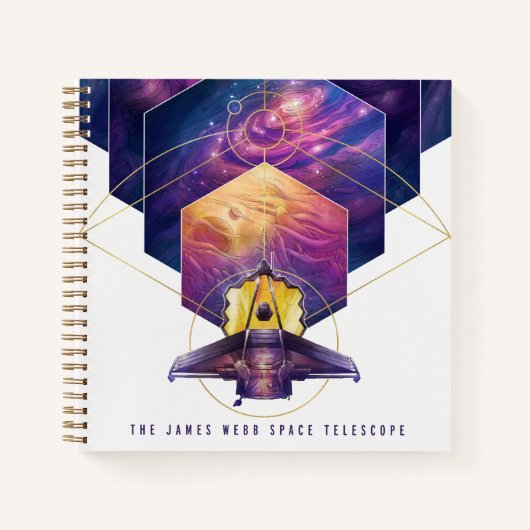 James Webb Space Telescope Poster. Notizblock (Vorderseite)