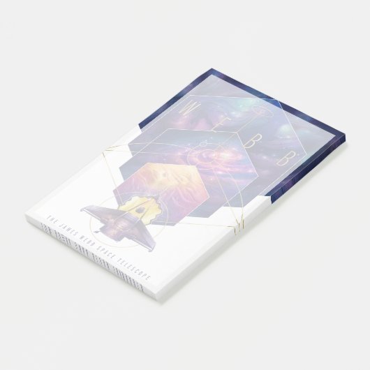 James Webb Space Telescope Poster. Post-it Klebezettel (angewinkelt)