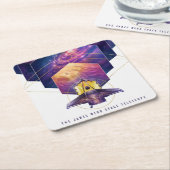 James Webb Space Telescope Poster. Rechteckiger Pappuntersetzer (angewinkelt)