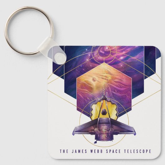 James Webb Space Telescope Poster. Schlüsselanhänger (Vorderseite)