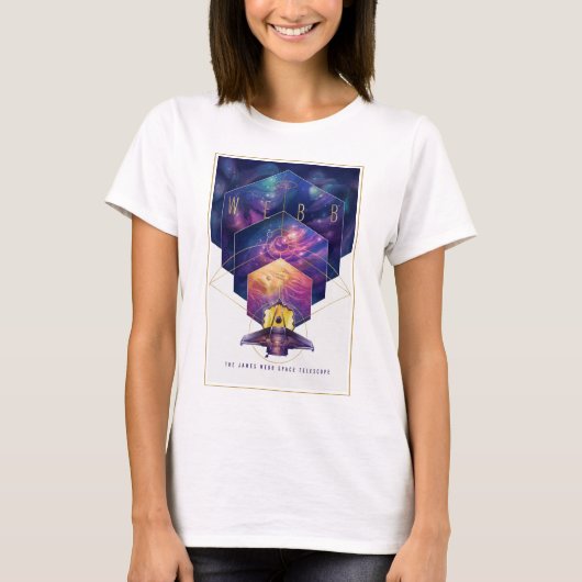 James Webb Space Telescope Poster. T-Shirt (Vorderseite)