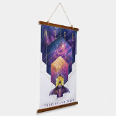 James Webb Space Telescope Poster. Wandteppich Mit Holzrahmen (Gewinkelt)