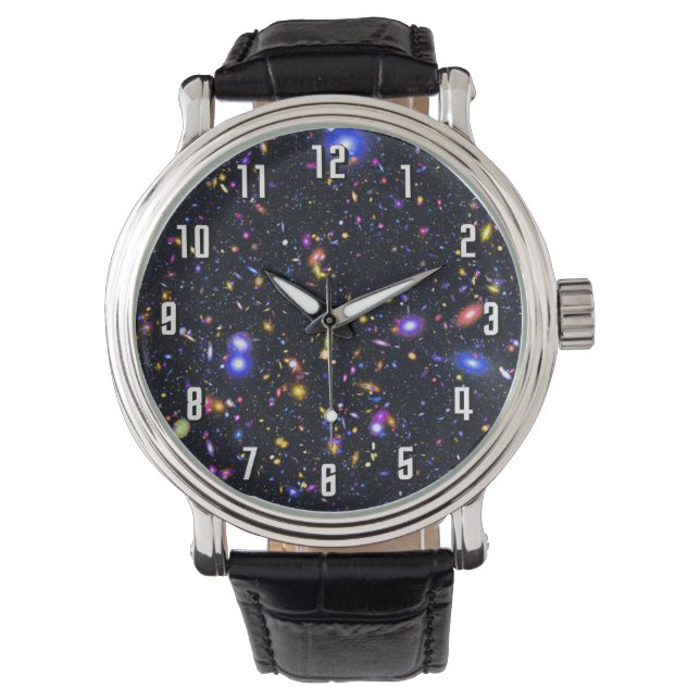 James Webb Space Telescope Simulation - Pop Art Armbanduhr (Vorderseite)