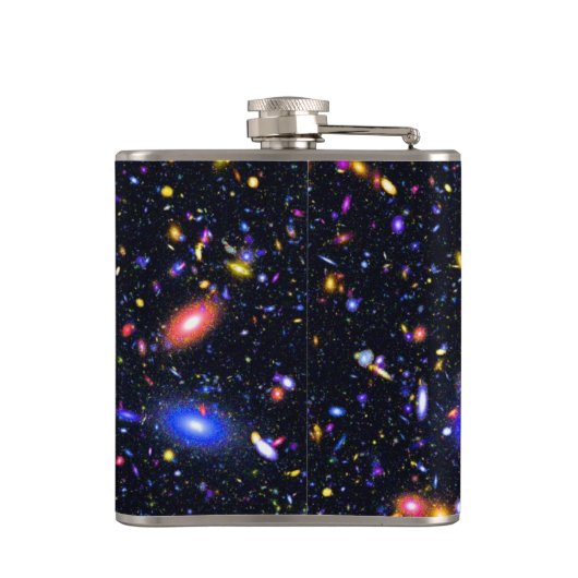 James Webb Space Telescope Simulation - Pop Art Flachmann (Rückseite)