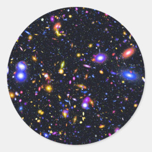 James Webb Space Telescope Simulation - Pop Art Runder Aufkleber