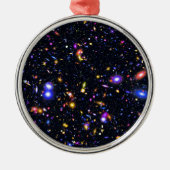 James Webb Space Telescope Simulation - Pop Art Silbernes Ornament (Vorne)