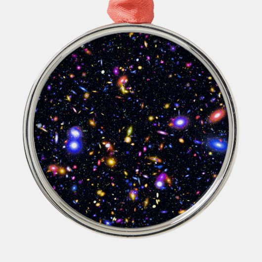 James Webb Space Telescope Simulation - Pop Art Silbernes Ornament (Vorne)