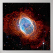 James Webb Space Telescope Southern Ring Nebula Poster (Vorne)