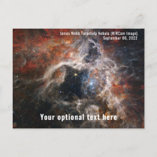 James Webb Space Telescope Tarantula Nebula NIRCam Postkarte