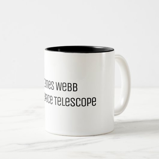 James Webb Space Telescope Yellow Mirro Custom Zweifarbige Tasse (VorderseiteRechts)