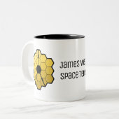 James Webb Space Telescope Yellow Mirro Custom Zweifarbige Tasse (Vorderseite Links)