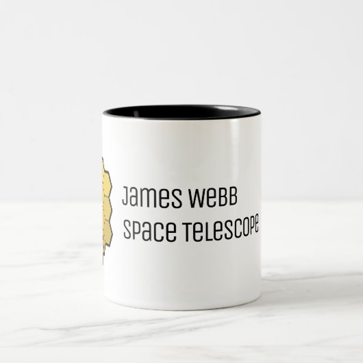 James Webb Space Telescope Yellow Mirro Custom Zweifarbige Tasse (Mittel)