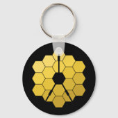 James Webb Space Telescope Yellow Mirror Artwork Schlüsselanhänger (Vorderseite)
