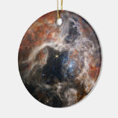 James Webb Tarantula Nebula Hi-Res 2022 Weihnachte Keramik Ornament (Links)