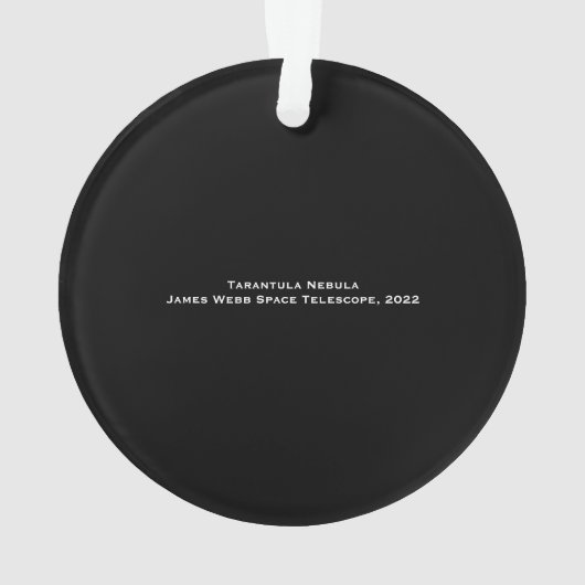 James Webb Tarantula Nebula Hi-Res 2022 Weihnachte Ornament (Rückseite)