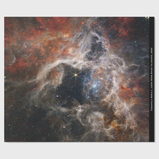 James Webb Tarantula Nebula Hi-Res Image 2022 Geschenkpapier (Flach)