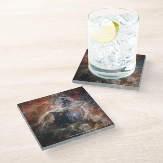 James Webb Tarantula Nebula Hi-Res Image 2022 Glasuntersetzer (Schrägansicht)