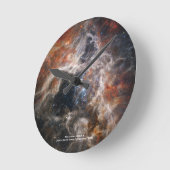 James Webb Tarantula Nebula Hi-Res Image 2022 Runde Wanduhr (Winkel)