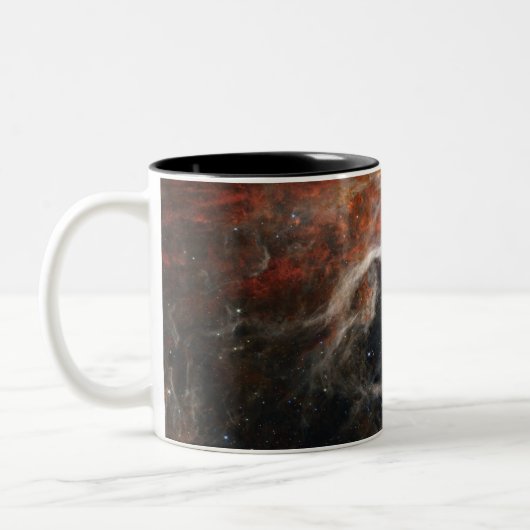 James Webb Tarantula Nebula Hi-Res Image 2022 Zweifarbige Tasse (Links)