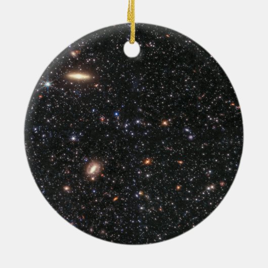 James Webb Telescope Dwarf Galaxy Keramik Ornament (Hinten)