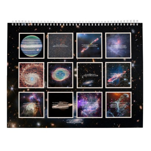 James Webb Telescope Foto Kalender (Rückseite)