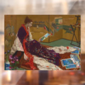 James Whistler - Caprice in Lila und Gold Fensteraufkleber (Blatt 2)