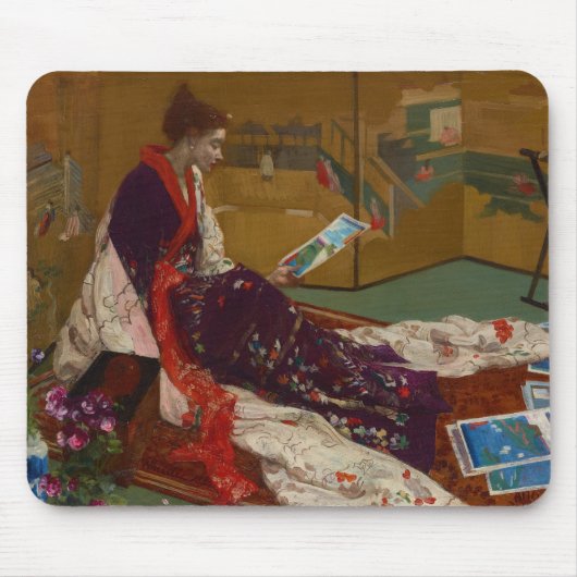 James Whistler - Caprice in Lila und Gold Mousepad (Vorne)