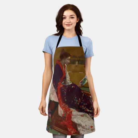 James Whistler - Caprice in Lila und Gold Schürze (Getragen)