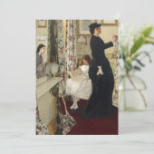 James Whistler - Der Music Room Dankeskarte (Stehend Vorderseite)