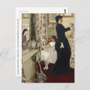 James Whistler - Der Music Room Postkarte