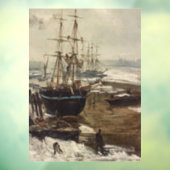 James Whistler - Die Themse im Eis Fensteraufkleber (Blatt 3)