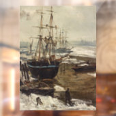 James Whistler - Die Themse im Eis Fensteraufkleber (Blatt 2)