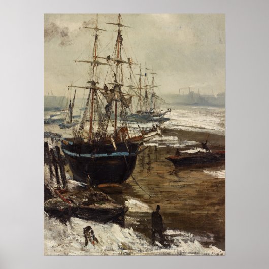 James Whistler - Die Themse im Eis Poster (Vorne)