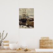 James Whistler - Die Themse im Eis Poster (Küche)